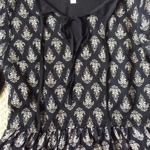 Black pattern dress